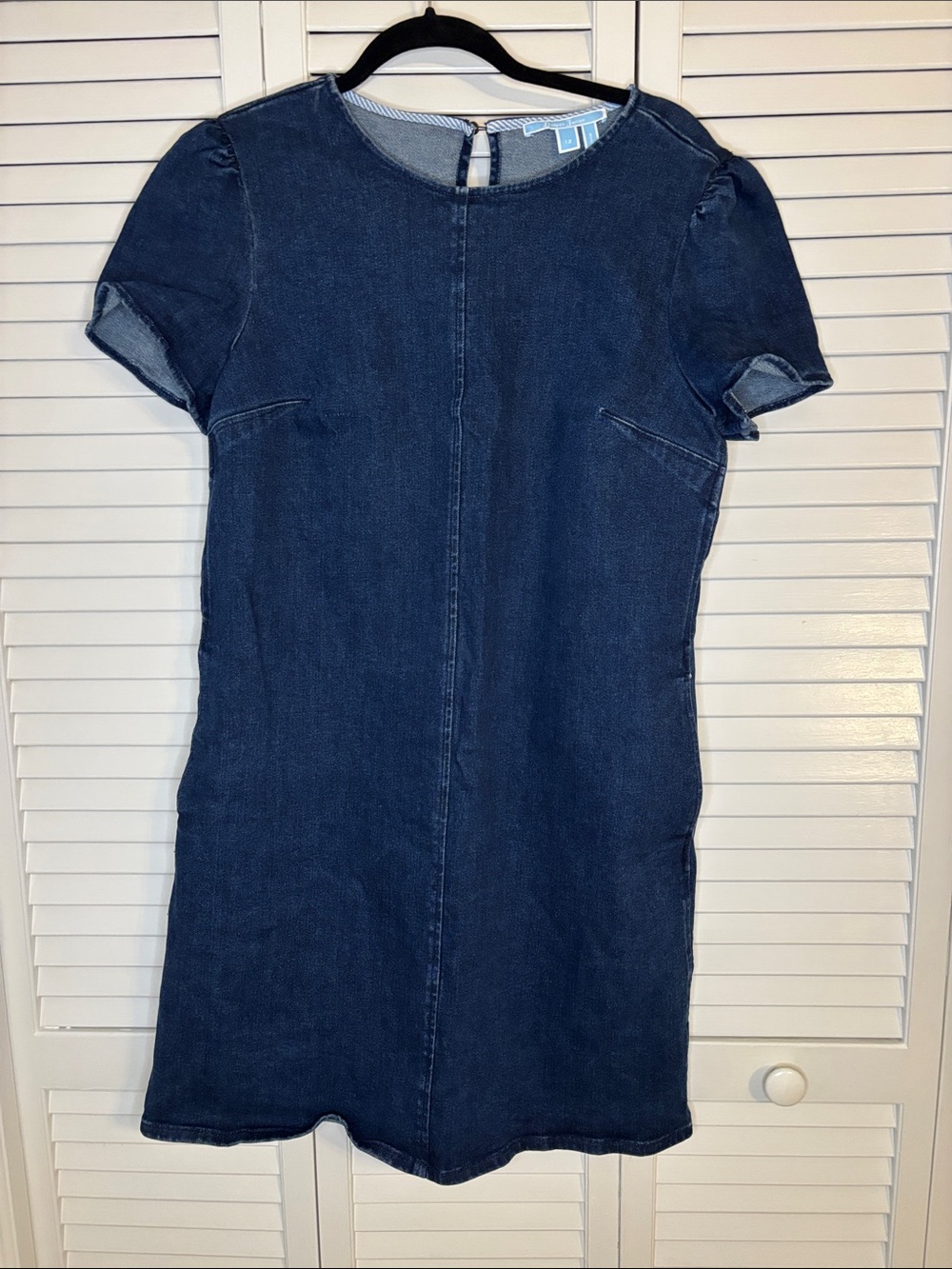 Draper James Short-Sleeve Shift Dress - Denim 12